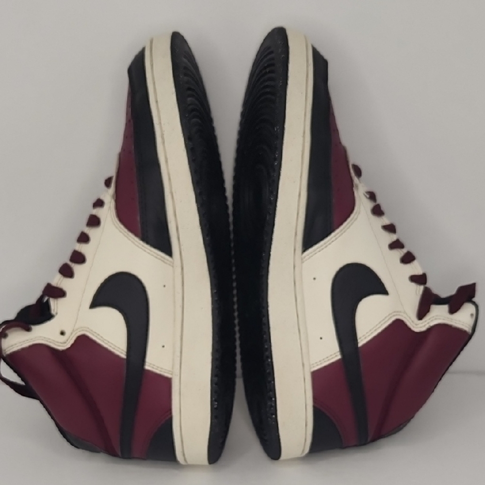 Nike Maroon and Black High-Top Sneakers - Picture 5 of 7